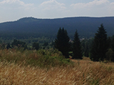 Pohledový horizont v pozadí Malinská skála