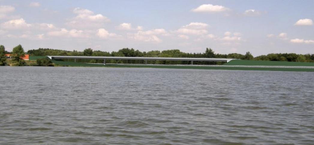 Bridge on the D52 motorway